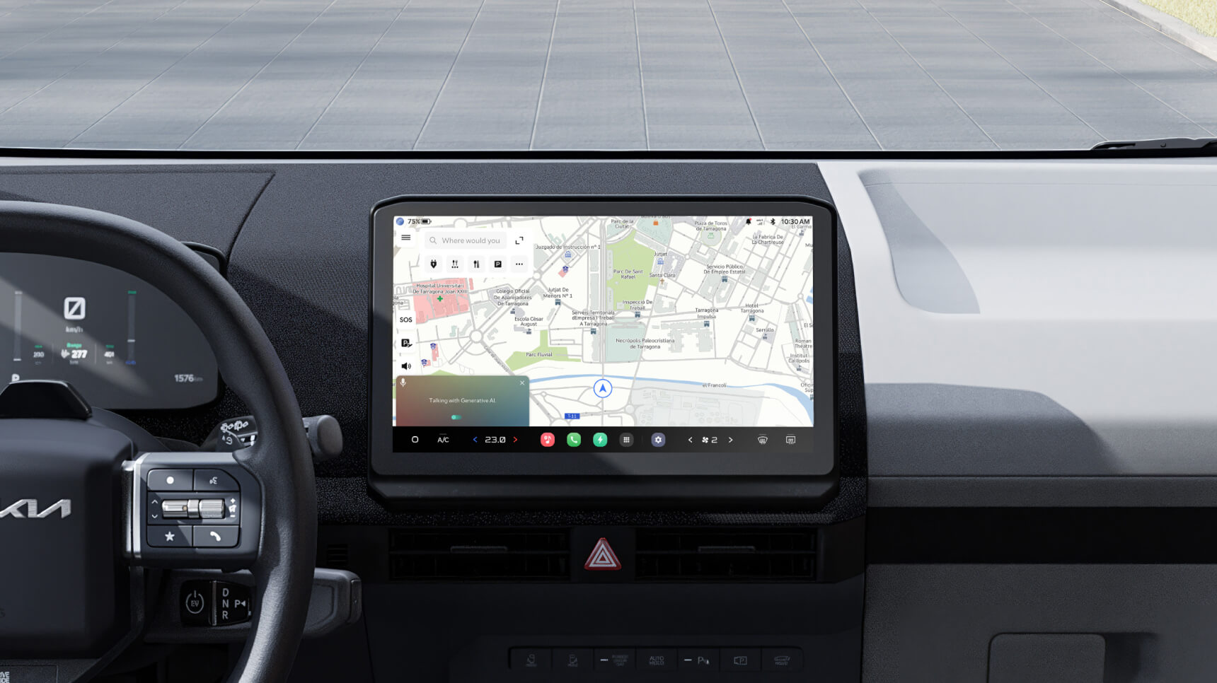 Fahrzeugschnittstelle mit KI-Sprachassistent für freihändige Bedienung und intelligente Integration mit dem mobilen Leben